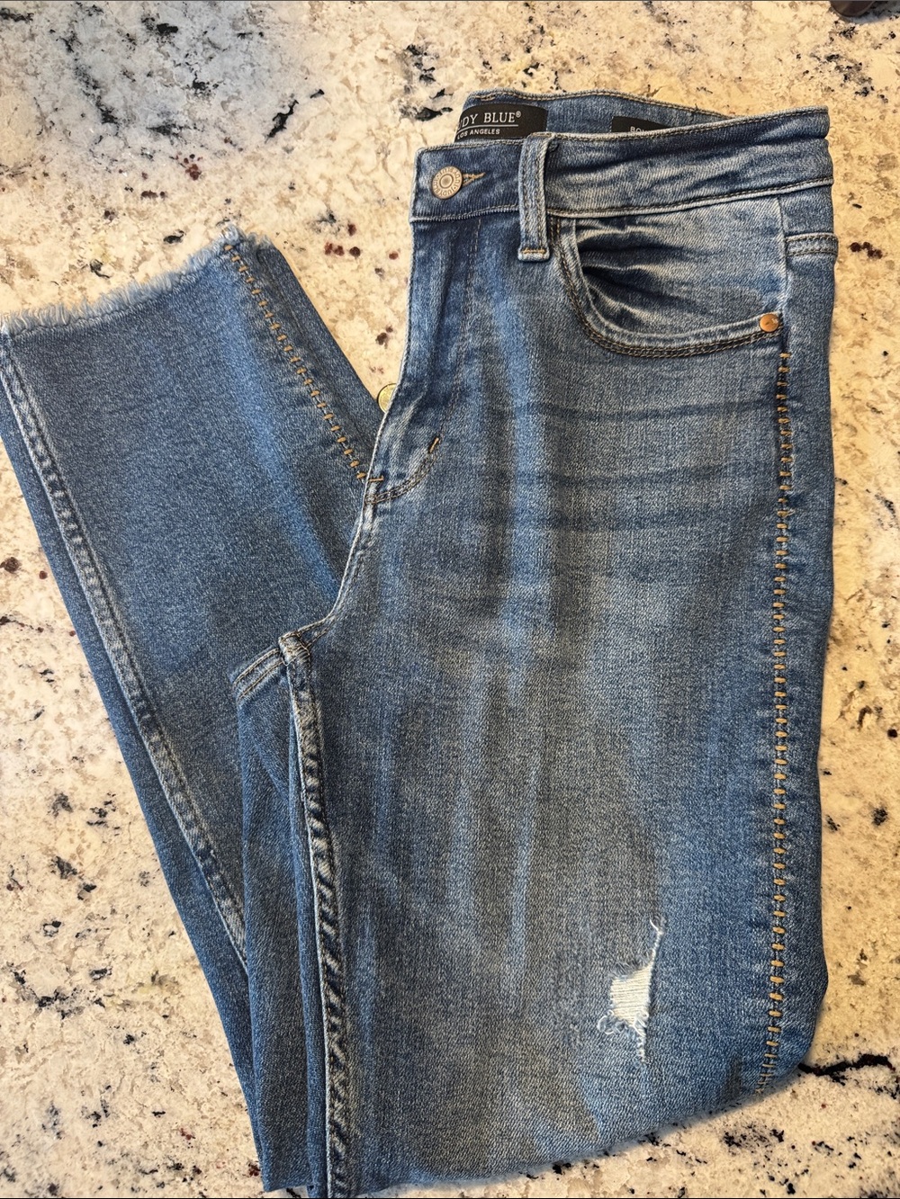 Judy Blue boyfriend fit Jeans with Side Stitch Detail